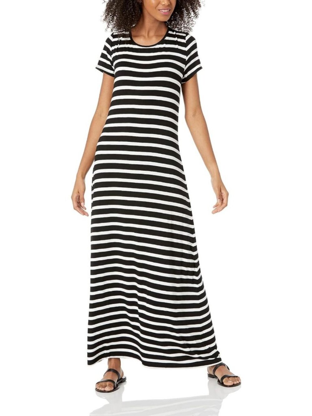 Stylish Women's Short-Sleeve Maxi Dress | Casual Summer Outfit, Perfect for Any